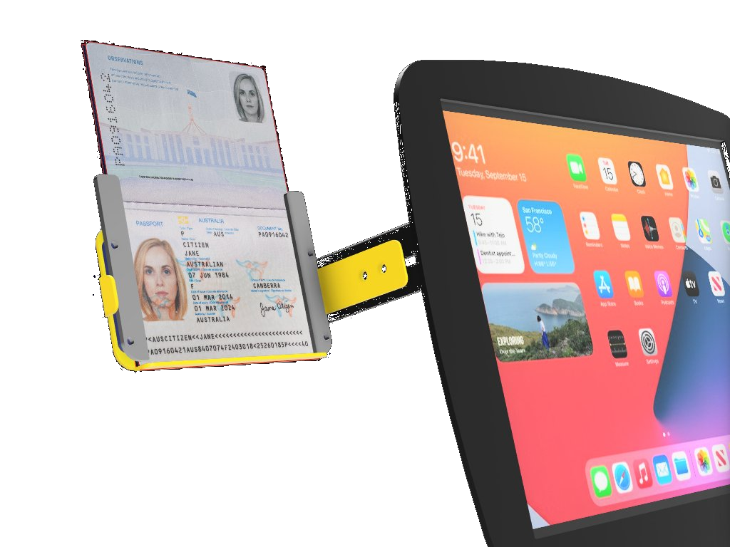 NT Government Passport Scanner iPad Stand — Taunton Tech